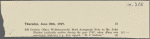 Autograph letter signed to John Flather, ?9 June 1809