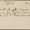 Autograph letter signed to Thomas Wade, 15 August 1809