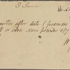Autograph promissory note signed to Robert Hall, 5 April 1810