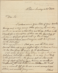 Autograph letter signed to M. E. Sherwill, 21 October 1810