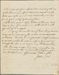 Autograph letter signed to M. E. Sherwill, 21 October 1810
