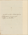 Autograph letter signed to M. E. Sherwill, 21 October 1810