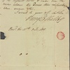 Autograph letter signed to Timothy Shelley, [12 October 1811]