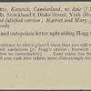 Autograph letter unsigned to Thomas Jefferson Hogg, [7-8 November 1811]