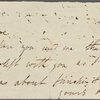 Autograph letter signed to James Roe, [?circa 10 November 1810]