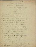 Holograph poem, "Phaedra and Nurse," ?1812-1813