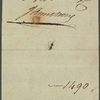 Autograph promissory note signed to Joseph Warner, 20 January