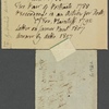 Holograph booklist, ?18 March 1812
