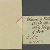 Holograph booklist, ?18 March 1812