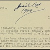 Autograph note, third person, to John Cameron, 18 April 1812