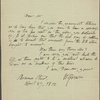 Autograph letter signed to ?Gabriel Gillet, 27 April 1812