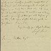 Autograph letter signed to Jeremy Bentham, 10 August 1812