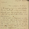 Autograph letter signed to Dr. William Roberts, 11 December 1812