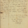 Autograph letter signed to John Williams, [6 March 1813]