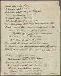 Holograph poem, "Death! Where is thy Victory!"