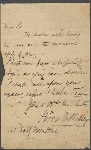 Autograph letter signed to ?Thomas Charters, ?15 May - ?8 July 1813