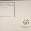 Autograph letter signed to ?Thomas Charters, ?15 May - ?8 July 1813
