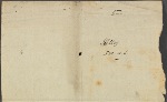 Autograph note, third person, to Thomas Charters, ?15 May - ?8 July 1813