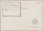 Autograph note, third person, to Thomas Charters, ?15 May - ?8 July 1813