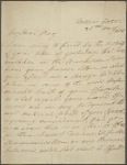 Autograph letter signed to Percy Bysshe Shelley, 26 May 1813