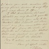 Autograph letter signed to Percy Bysshe Shelley, 26 May 1813