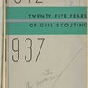Twenty-five years of girl scouting, 1912-1937