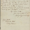 Autograph letter signed to the Duke of Norfolk, 28 May 1813