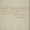 Autograph letter signed to Thomas Charters, 27 July - 4 October 1813