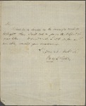 Autograph letter signed to Thomas Charters, 27 July - 4 October 1813