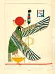Le disque ailé et l'épervier, emblêmes de Thoth Trismégiste, ou le I-er Hermès.