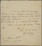 Autograph letter signed [?George Baker Ballachey], ?18-19 August 1813