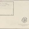 Autograph letter signed [?George Baker Ballachey], ?18-19 August 1813