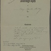 Autograph letter signed [?George Baker Ballachey], ?18-19 August 1813