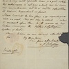 Autograph letter signed to Thomas Jefferson Hogg, 22-23 October 1813