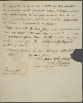 Autograph letter signed to Thomas Jefferson Hogg, 22-23 October 1813