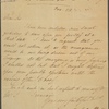 Autograph letter signed to ?Thomas Hookham, 28 November [1813]