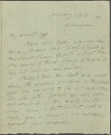 Autograph letter signed to Thomas Jefferson Hogg, 4 January 1815