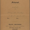 Autograph letter signed to William Whitton, 23 January 1815