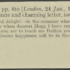 Autograph letter signed to Thomas Jefferson Hogg, 23 January 1815
