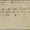Autograph promissory note signed to William Harris, 25 February 1815