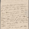 Autograph letter signed to Thomas Jefferson Hogg, 2 March 1815