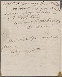 Autograph letter signed to Thomas Jefferson Hogg, 2 March 1815