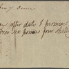 Autograph promissory note signed to D. Allison, 27 March 1815
