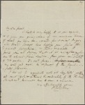 Autograph letter signed to Thomas Jefferson Hogg, 26 April 1815
