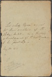 Autograph note, third person, to William Hoar, 23 May 1815