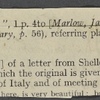 Autograph letter [signature cut away] to Thomas Jefferson Hogg, 26 August 1815