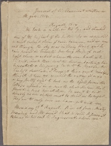 Claire Clairmont manuscript material