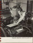 Printer's Apprentices Printing Scool N. Y.