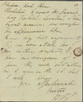 Autograph letter signed to Thomas Jefferson Hogg, 12 January 1811