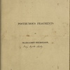 Posthumous Fragments of Margaret Nicholson, first edition, with a tipped-in autograph letter signed from P. B. Shelley to E. F. Graham, 30 November 1810